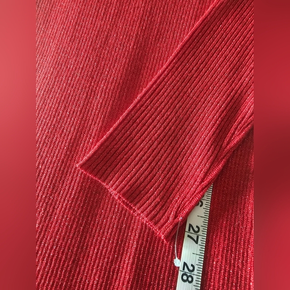 NWT No Boundaries Red Ribbed Cut Out Midi Dress Size XL (15-17) Jr - Picture 10 of 11